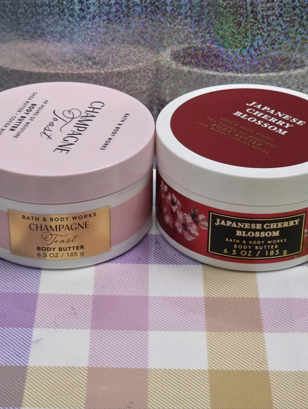 Bath & Body Works Champagne Toast & Japanese Cherry Blossom Body Butter Set NEW